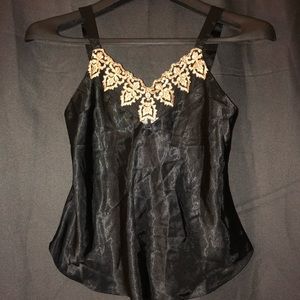 lace detailed satin camisole blouse shirt lingerie